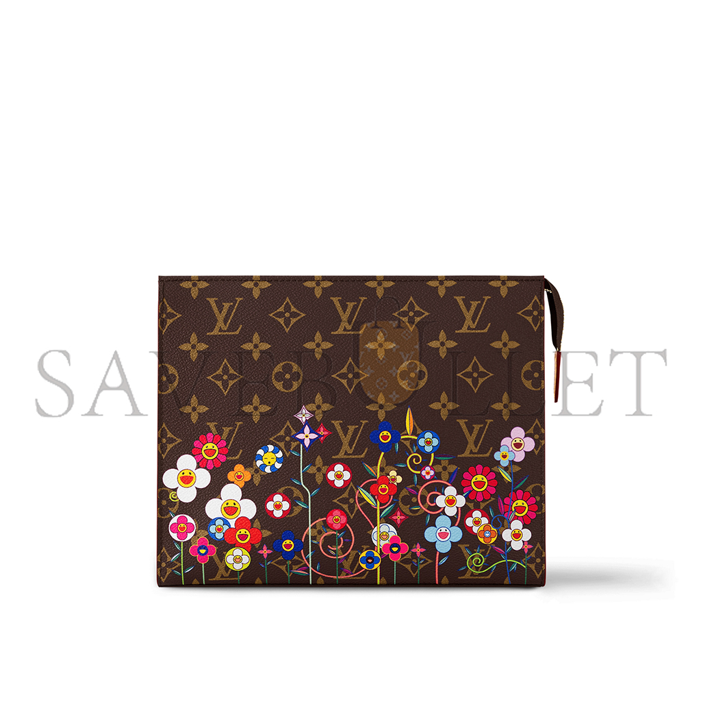 l**is V*t*n murakami lv x tm toiletry pouch m14180 (25*20*5.5cm)